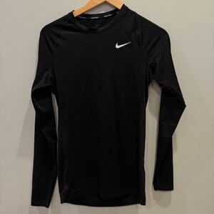 Nike Pro Long Sleeve Compression Shirt – Black, Men’s Small